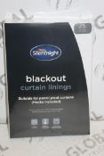 Brand New Pair Silent Night 66 x 54 Blackout Curtain Linings RRP £65 (Pictures Are For