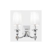 Boxed Endon Lighting Domina Stainless Steel 2 Light Wall RRP £155 (14601) (Pictures For Illustration