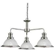Boxed Search Light 3 Light Industrial Ceiling Light Pendant RRP £80 (16228) (Pictures Are For