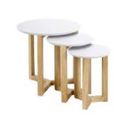 Boxed 3 Piece Nest Tables RRP £180 (18030) (Pictures Are For Illustration Purposes Only) (Appraisals
