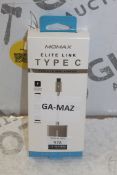 MOMAX Elite Link Type C-HDMI Adaptors RRP £30 Each (Pictures Are For Illustration Purposes Only) (