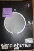 Boxed Simple Human Wall Mount Sensor Mirror RRP £170 (851561) (Pictures Are For Illustration