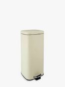 Boxed House By John Lewis 30 Litre Powder Coated Pedal Bin RRP £40 (895275) (Pictures For