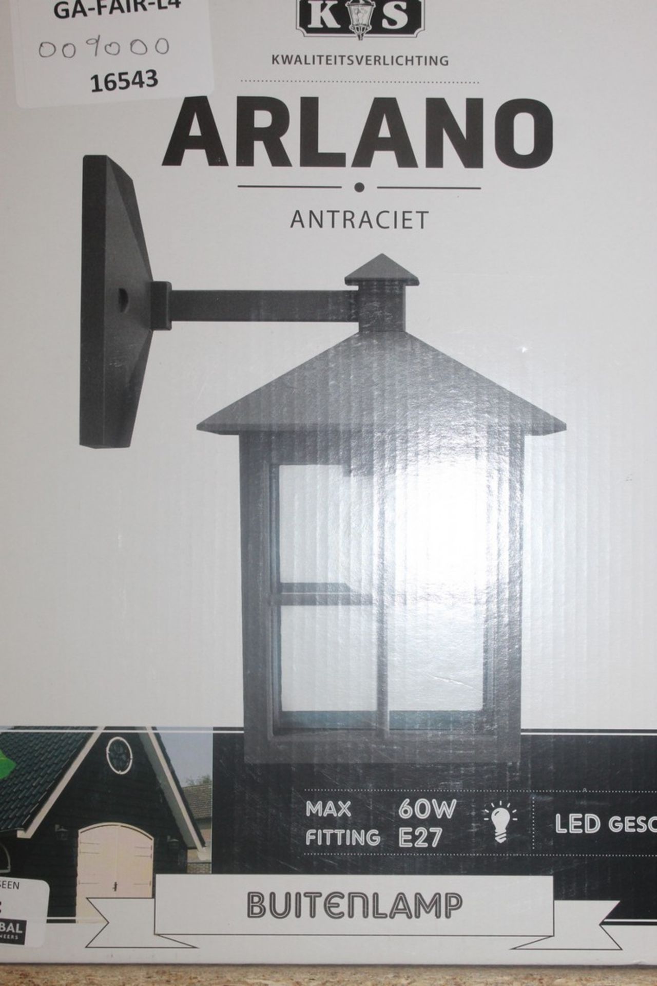 Boxed KS Lighting Arlano Outdoor Wall Light RRP £90 (16543) (Pictures Are For Illustration