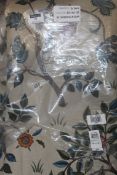 Pair 228 x 182cm Kelmscott Tree Multi Pencil Pleat Headed Curtains RRP £170 (772583) (Pictures Are