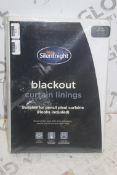 Pair Silent Night 46 x 54" Brand New Blackout Curtain Linings RRP £55 (Pictures Are For Illustration