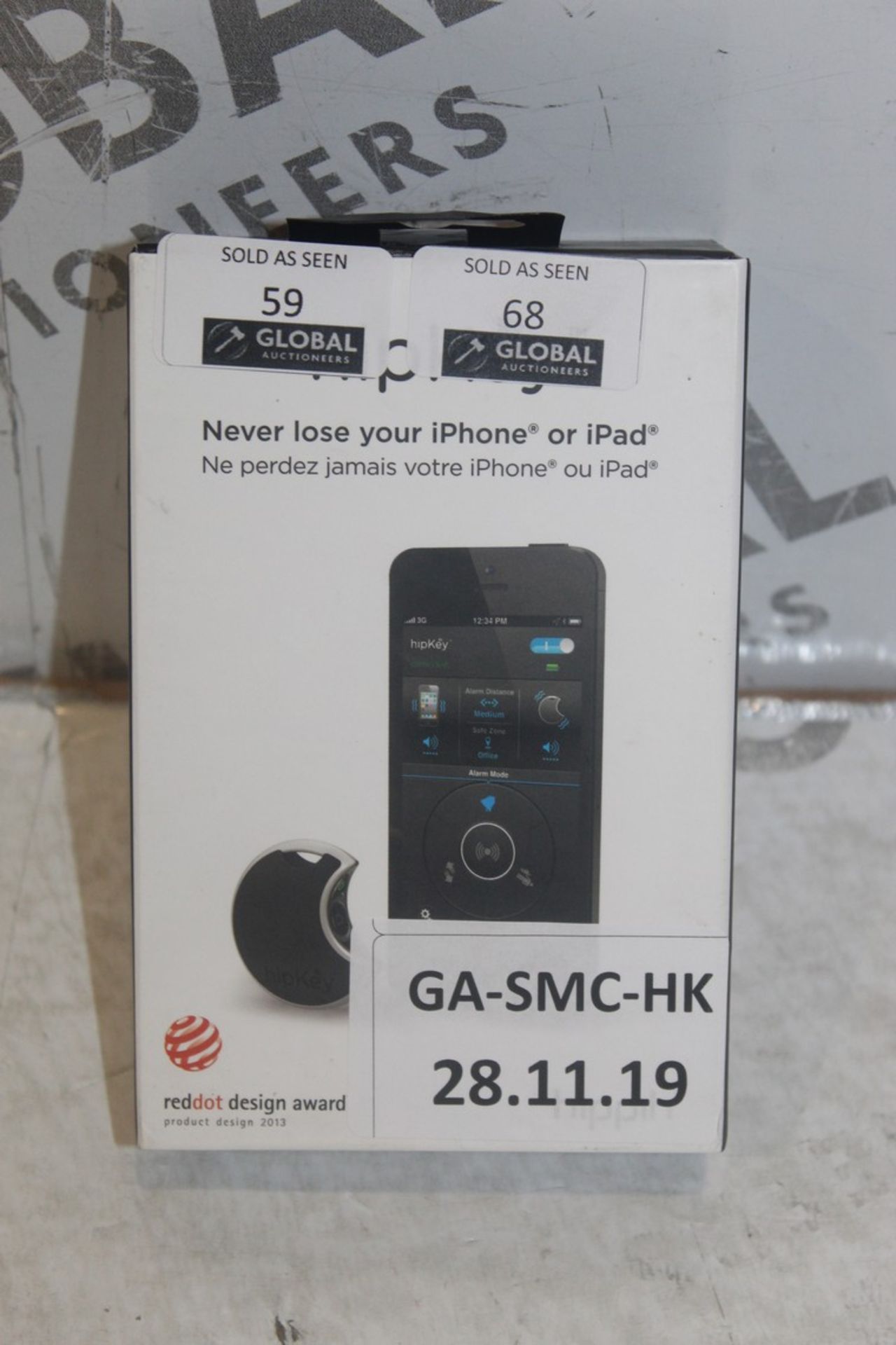 Boxed Hip Key Never Lose Your Iphone Or Ipad Apple Product Tracking Device RRP £70 (Pictures For