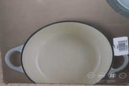 Boxed John Lewis & Partners Cast Iron 24cm Casserole Dish With Lid RRP £55 (984971) (Pictures Are