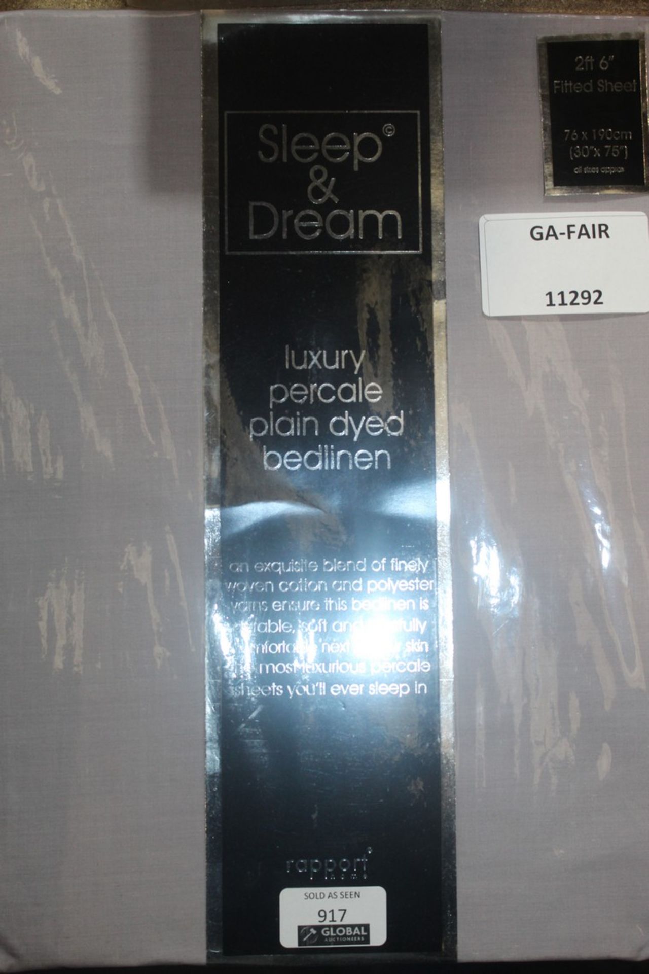Sleep & Dream Luxury Plain Dyed Bed Linen RRP £30 Each (11292) (Pictures Are For Illustration