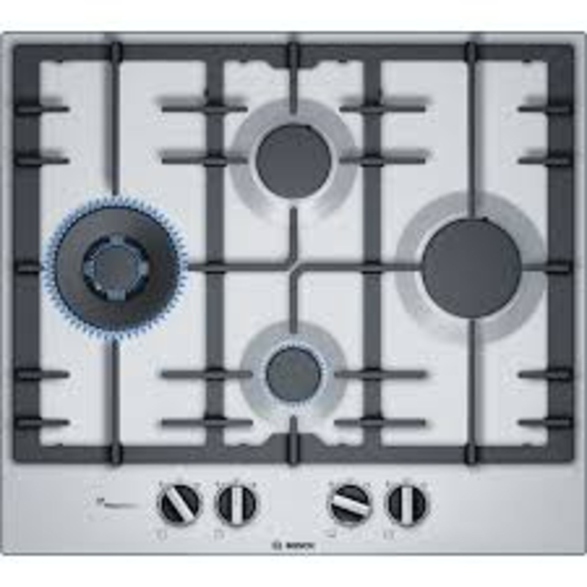 Boxed Bosch PCI6A5B90 4 Burner Stainelss Steel Gas Hob RRP £350 (CGM955253) (Pictures For