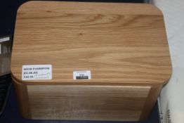 Solid Oak Lidded Bread Bin RRP £65 (865592) (Pictures Are For Illustration Purposes Only) (