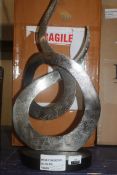 Intertwined Metal Sculpture RRP £130 (917470) (Pictures For Illustration Purposes Only) (