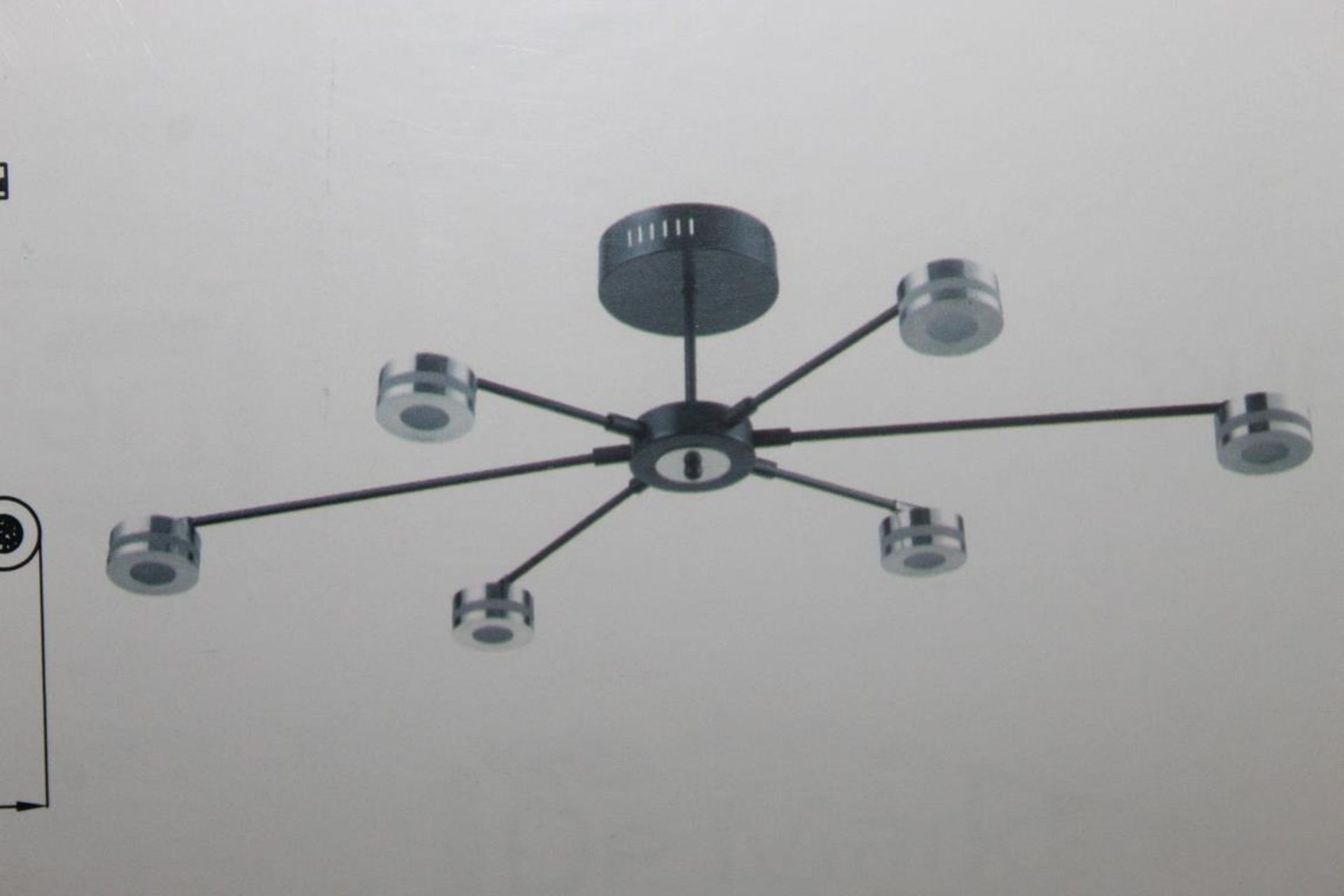 Boxed Demarkt 6 Light LED Designer Ceiling Light Fitting RRP £120 (15491) (Pictures Are For