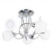 Boxed Lerona Stainless Steel 5 Light Designer Ceiling Light RRP £40 Each (15491) (Pictures Are For