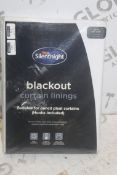 Pair Silent Night 46 x 54" Brand New Blackout Curtain Linings RRP £55 (Pictures Are For Illustration