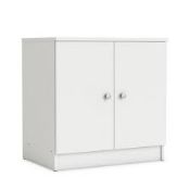 Boxed Santos 2 Door Bathroom Vanity Cabinet In White RRP £80 (3724400) 52.3 x 27.9 x 52.5cm (