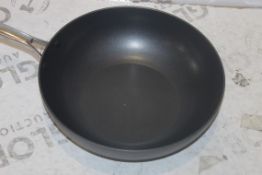 John Lewis & Partners Non Stick Hard Anodised Wok RRP £50 (917788) (Pictures Are For Illustration