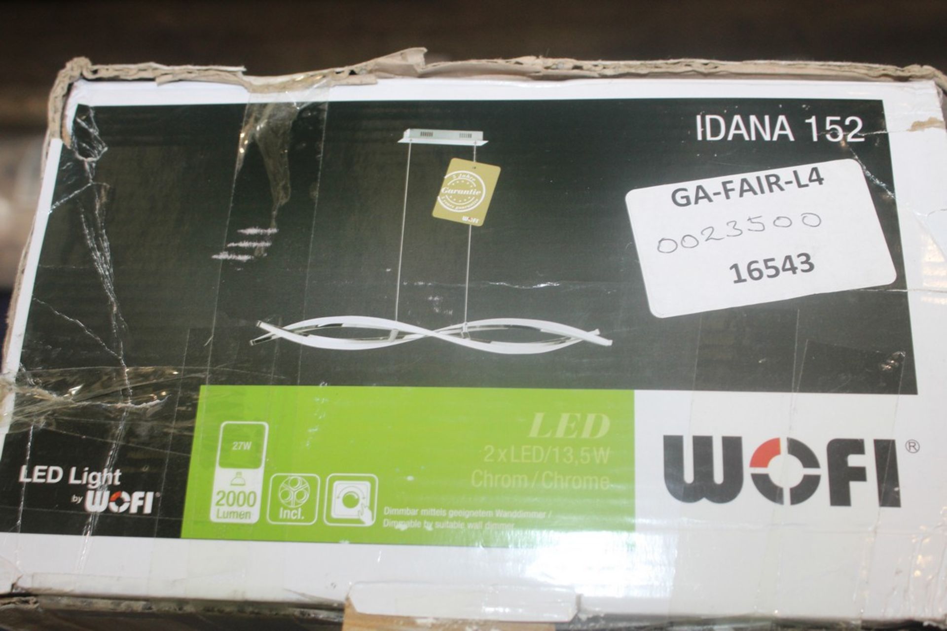 Boxed Wofi Idana 152 LED Chrome Ceiling Light RRP £235 (16543) (Pictures Are For Illustration