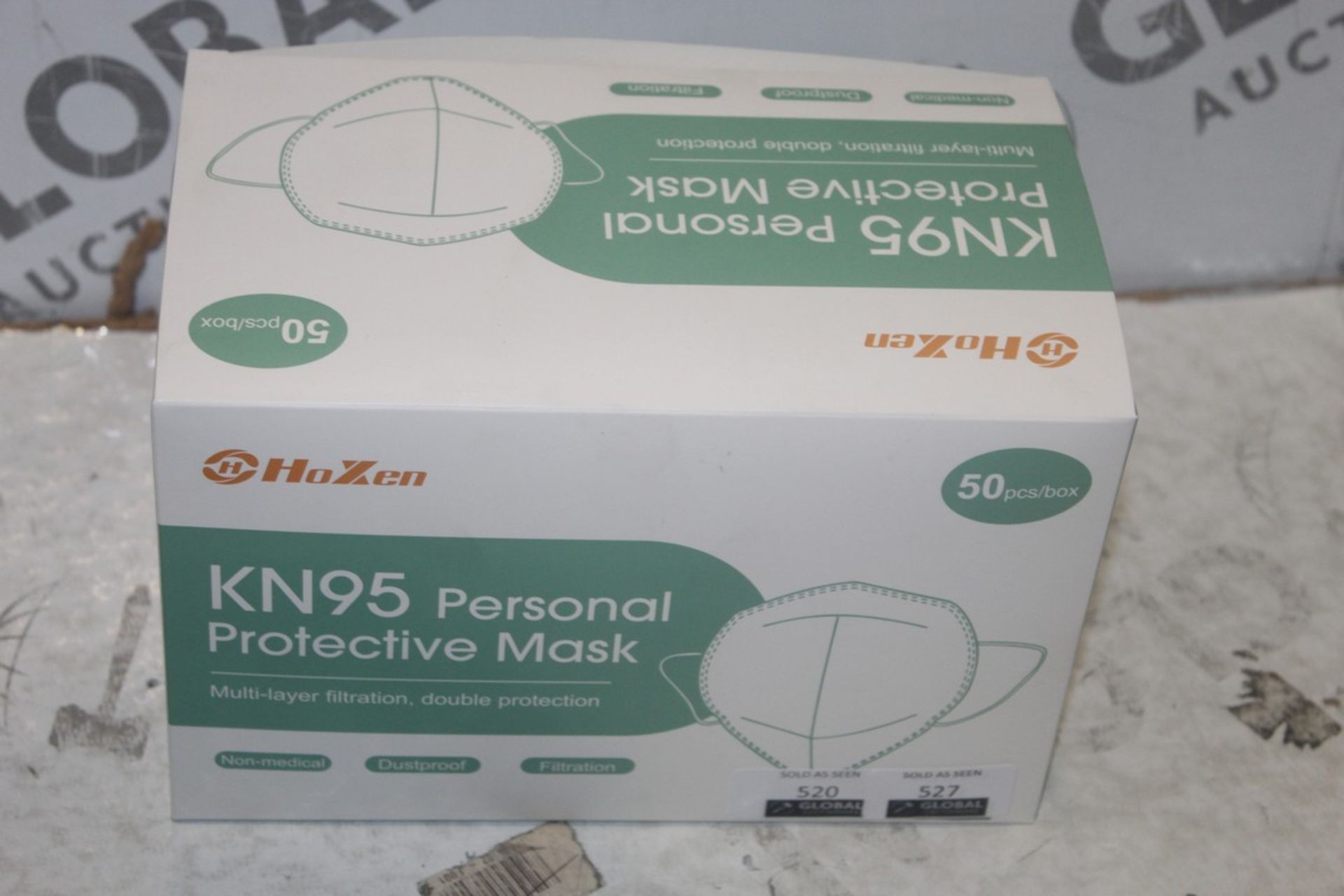 Boxed KN95 Personal Protective Masks Multi Layer Filtration Double Protection Non Medial Dust