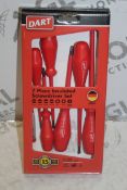 Boxed Brand New 7 Piece Insulated Screwdriver Sets RRP £35 Each (Pictures Are For Illustration