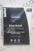 Pair Silent Night 46 x 54" Brand New Blackout Curtain Linings RRP £55 (Pictures Are For Illustration