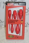 Boxed Brand New 5 Piece Insulated Screw Driver Sets RRP £30 Each (Pictures Are For Illustration