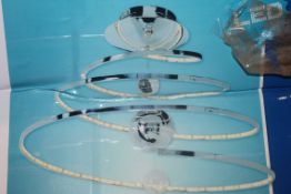 Boxed Nave Stainless Steel LED Twisted Glass Ceiling Light RRP £230 (16444) (Pictures Are For