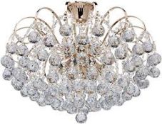 Boxed Willa Arlo Designer Ceiling Light Fitting (Glass Droplets Missing) RRP £175 (Pictures Are