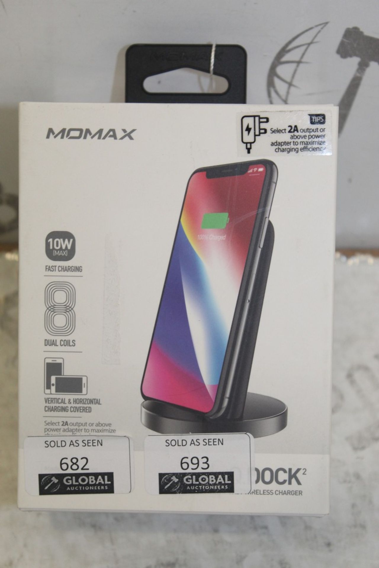 Lot To Contain 2 Boxed Brand New Momox Q Doc Wireless Phone Chargers Combined RRP £80 (Pictures