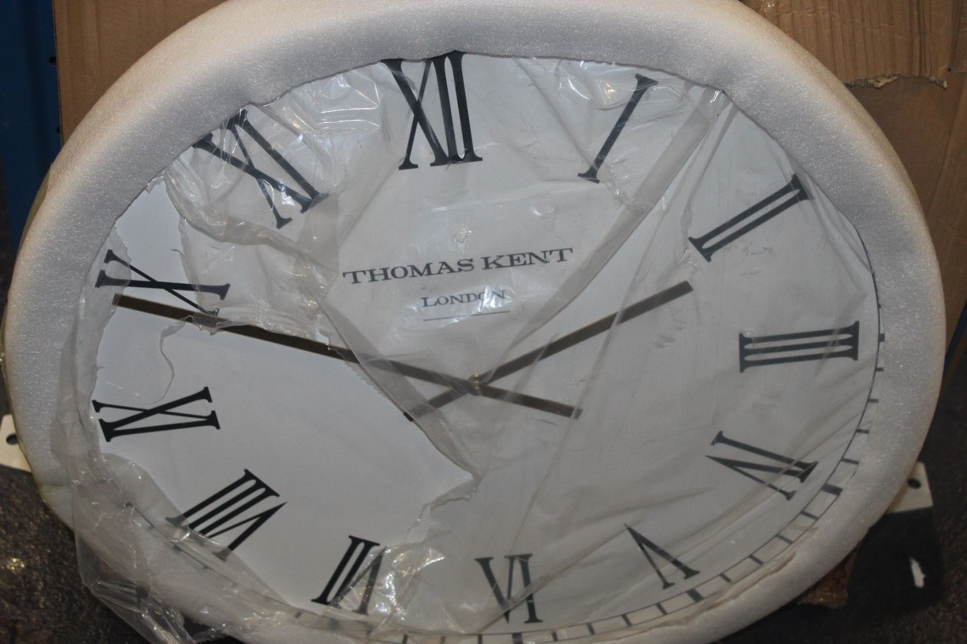 Boxed Thomas Kent of London Roman Numeral Oversized Wall Clock RRP £50 (17911)