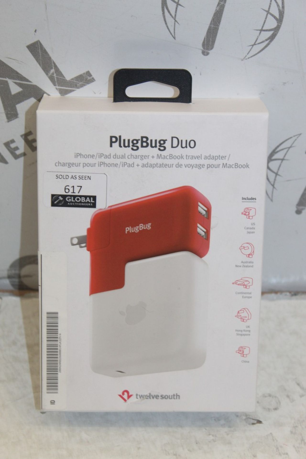 Lot To Contain 2 Boxed Plugbug Duo iPhone & iPad Dual Charger Adaptors Combined RRP £140 (Pictures