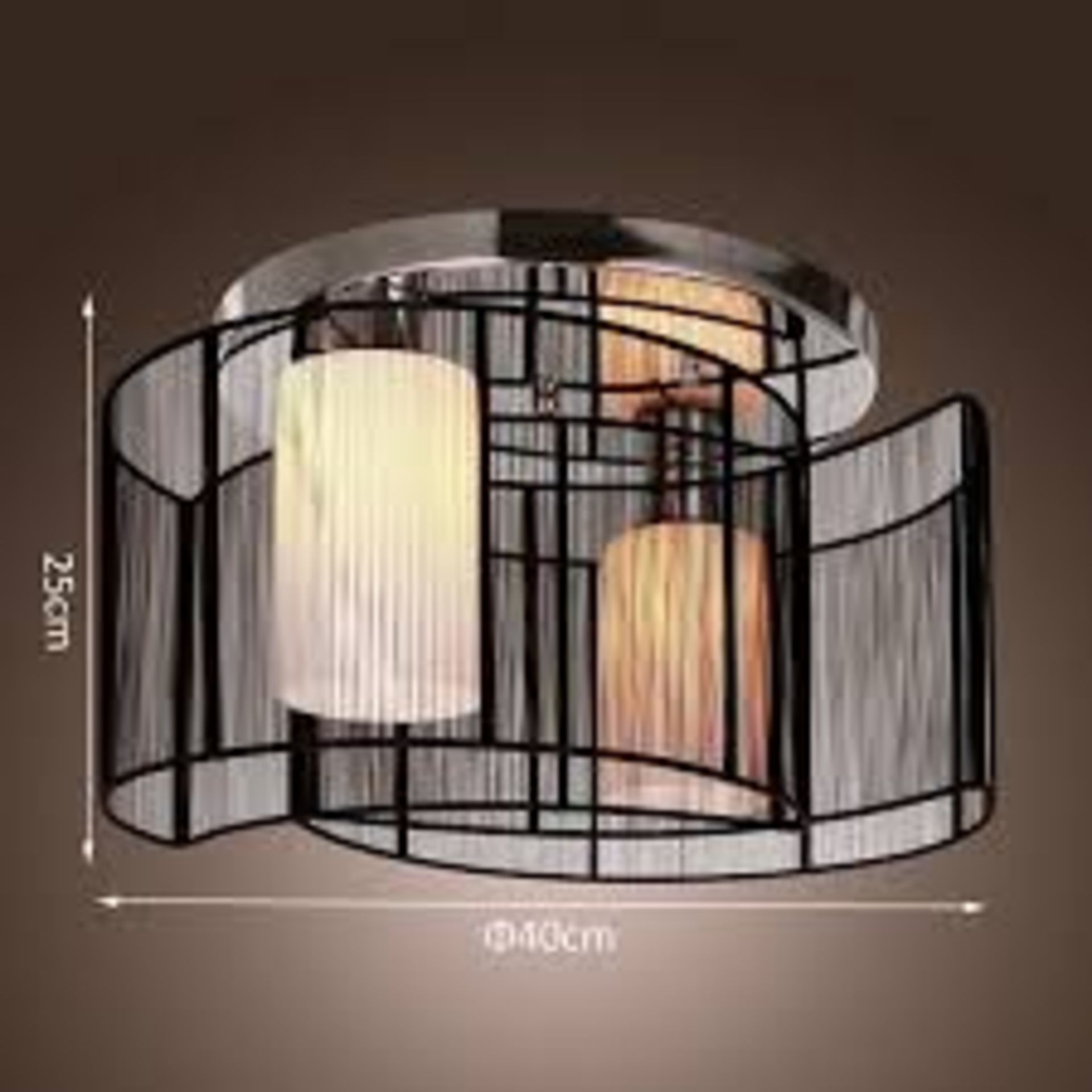 Boxed HomCom Designer Ceiling Light RRP £55 (16543) (Appraisals Are Available Upon Request) (