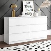 Boxed Kommode 6 Drawer Chest Of Drawers RRP £195 (17725)
