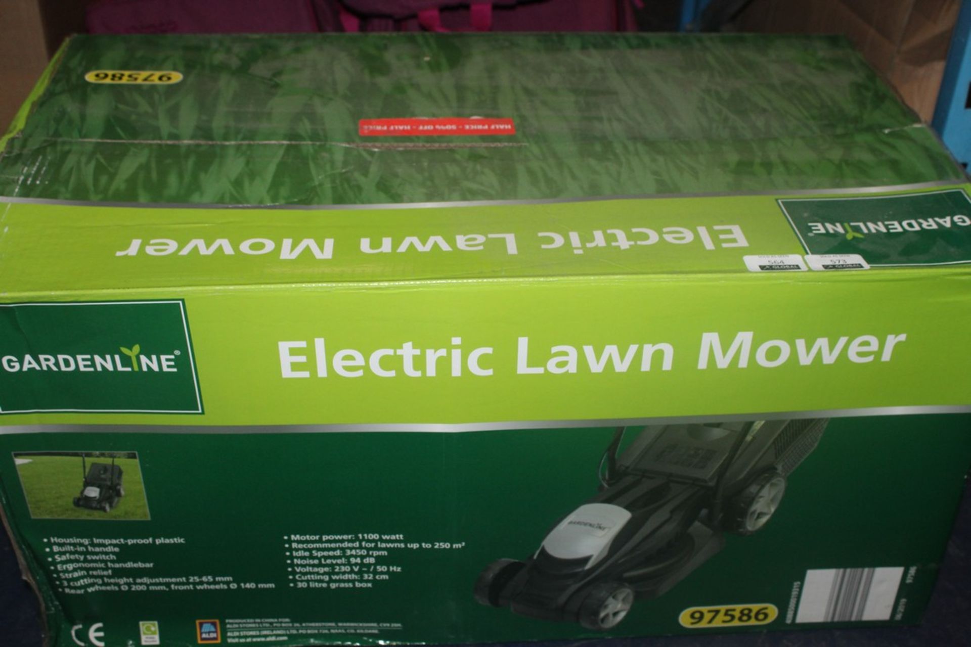 Boxed Gardenline Electric Lawnmower RRP £50 (Pictures Are For Illustration Purposes Only) (