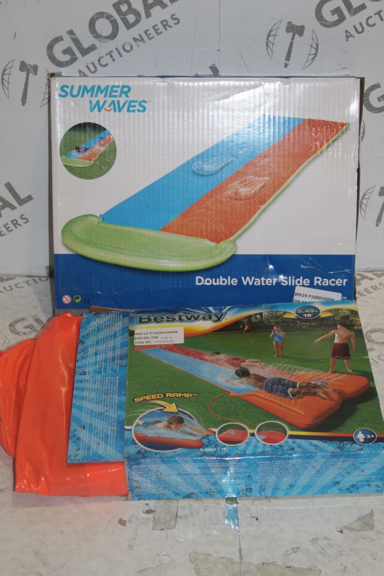 Boxed Summer Waves Double Rider Slip And Slide Sets RRP £20-30 Each (1000404) (1048536) (986863) (