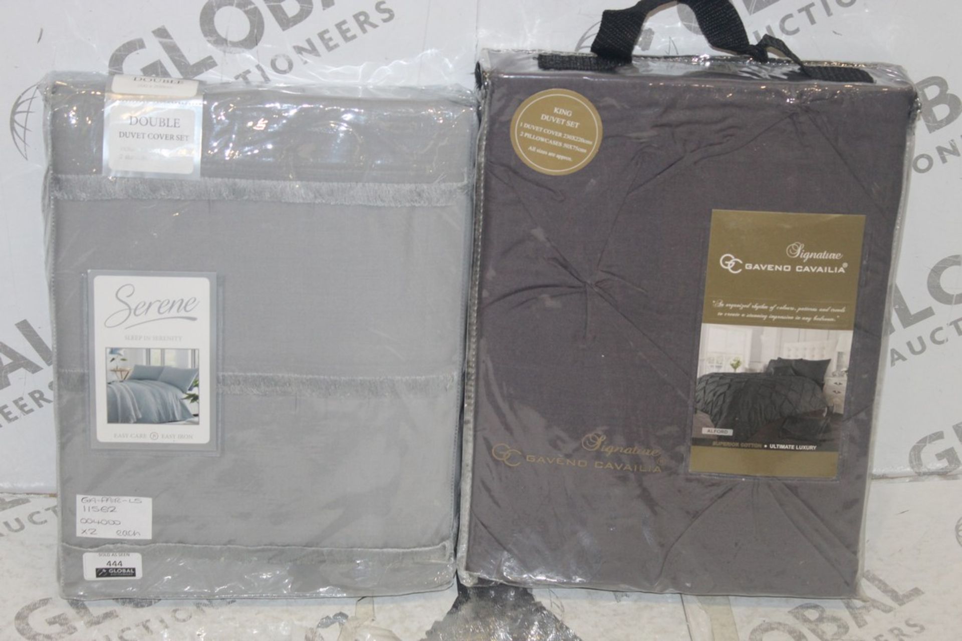 Serene Double Gavino Cavalio King Size Duvet Cover Sets RRP £40 Each (11562) (Pictures Are For