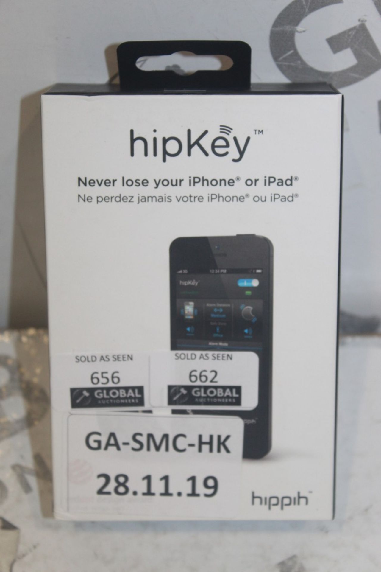 Boxed Hippih Hip Key 'Never Lose your iPhone or iPad Again' Tracking Device RRP £75 (Appraisals