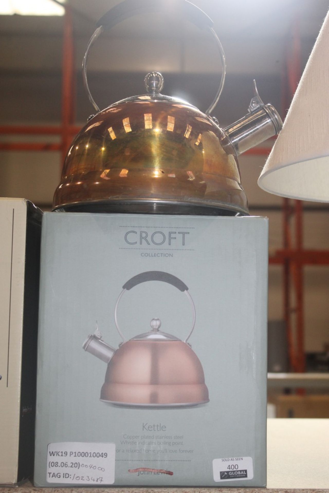 Boxed Croft Collection Copper Stove Top Kettle RRP £50 (1023487) (Pictures Are For Illustration