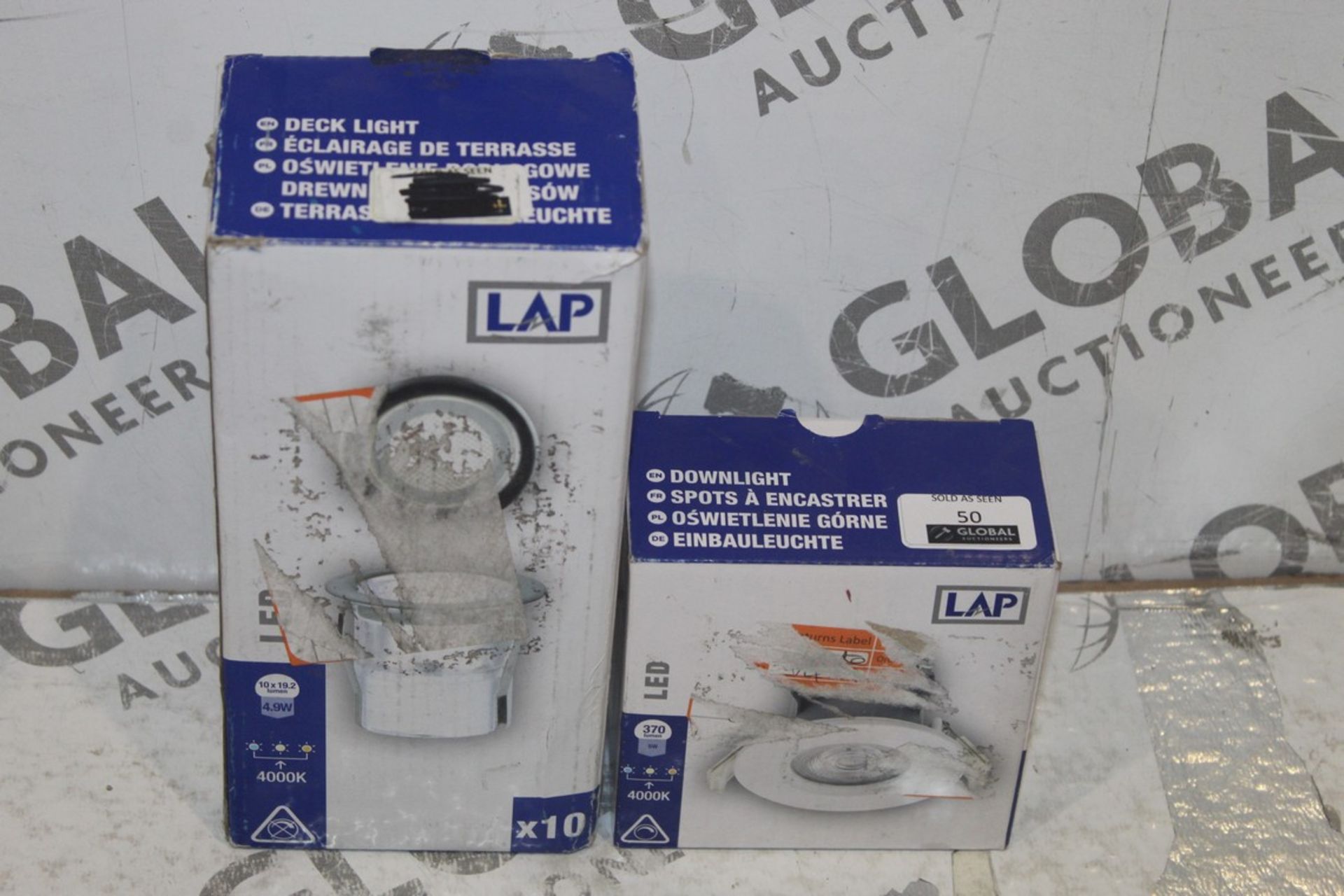 Assorted LAP Deck Lights And Down Lights RRP £30 Each (Appraisals Available On Request) (Pictures