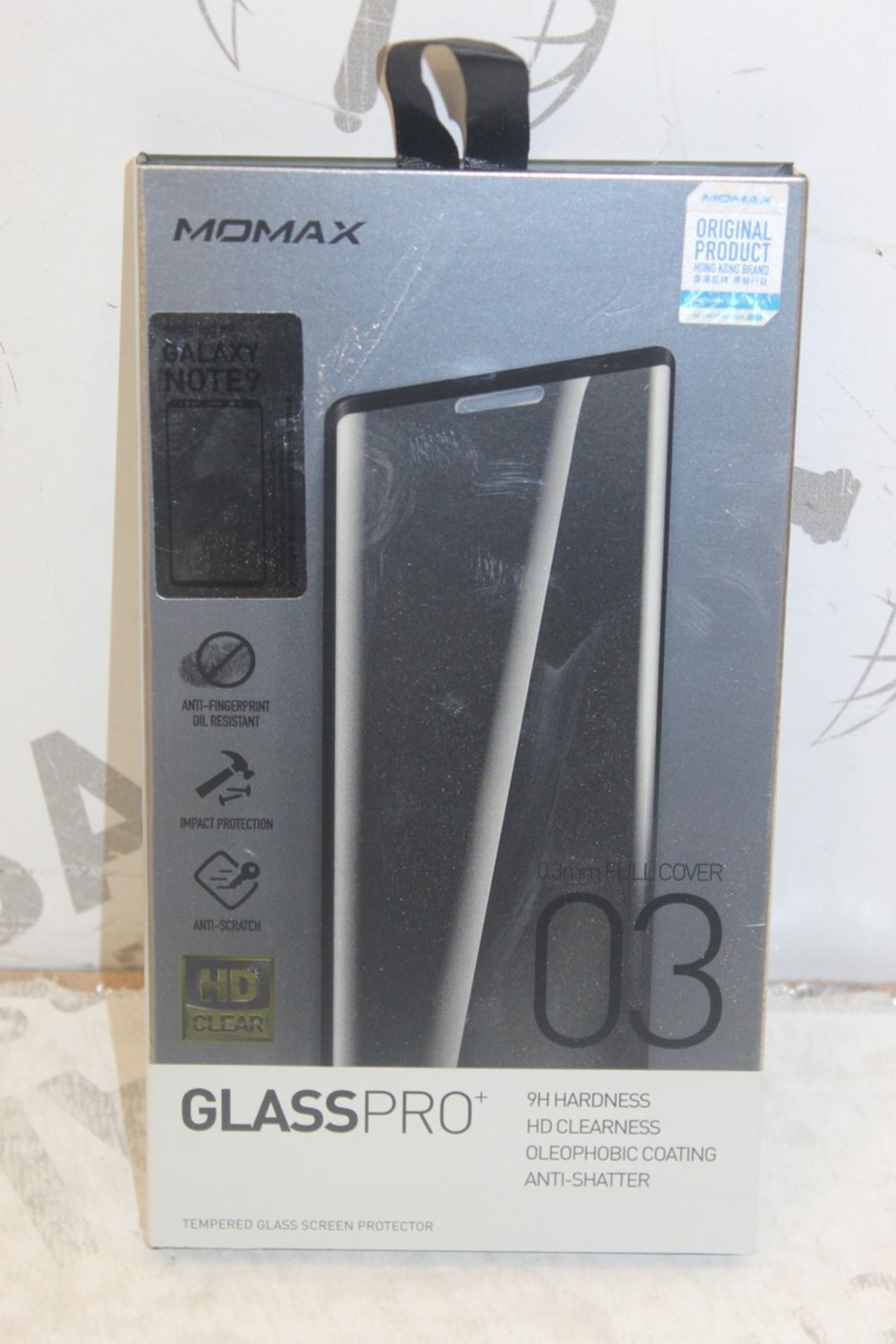 Lot To Contain 10 MOMAX Galaxy Note 9 0.3mm Full Cover Screen Protectors Combined RRP £200 (Pictures