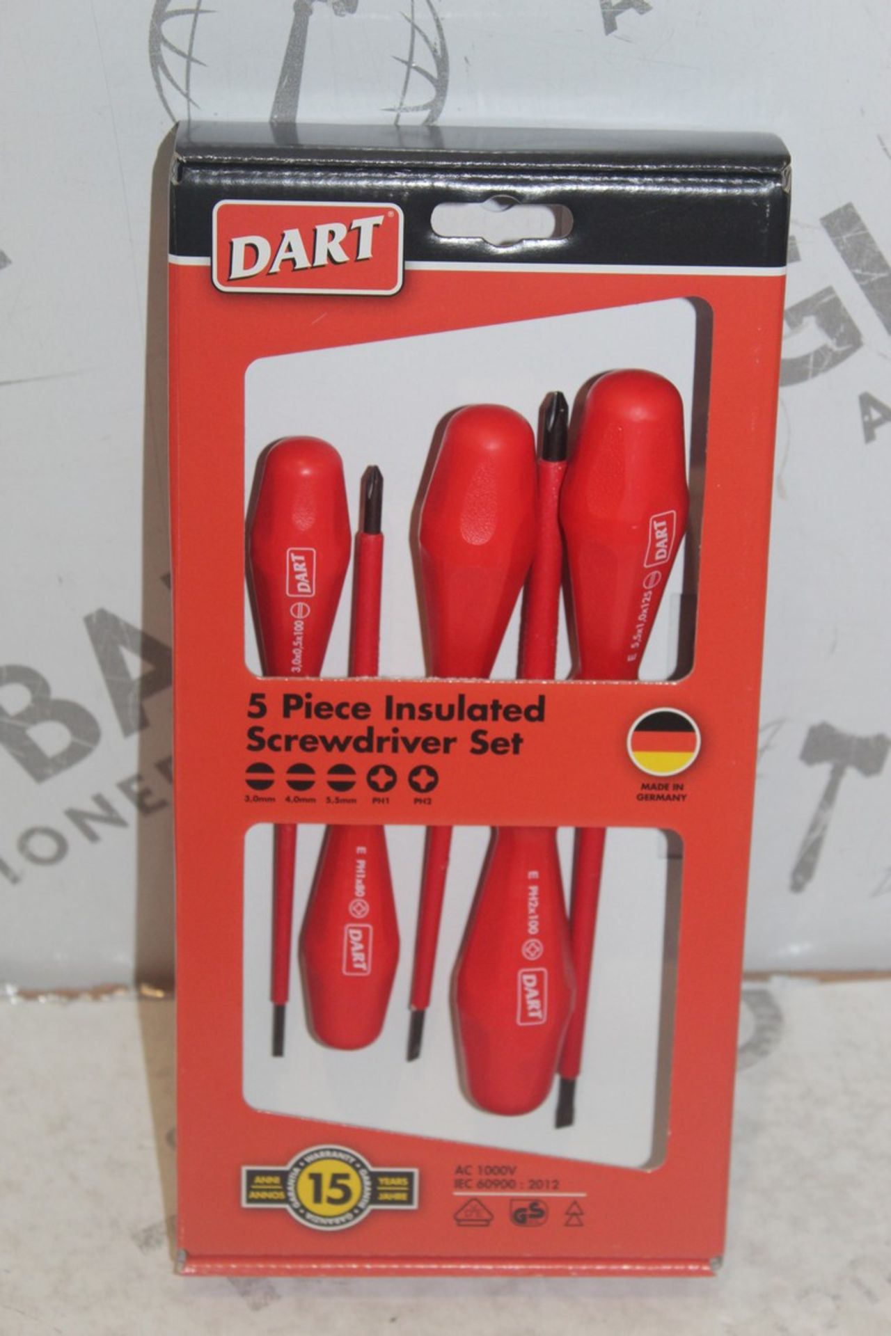 Lot To Contain 4 Brand New 5 Piece Insulated Screwdriver Sets RRP £120 (Pictures Are For