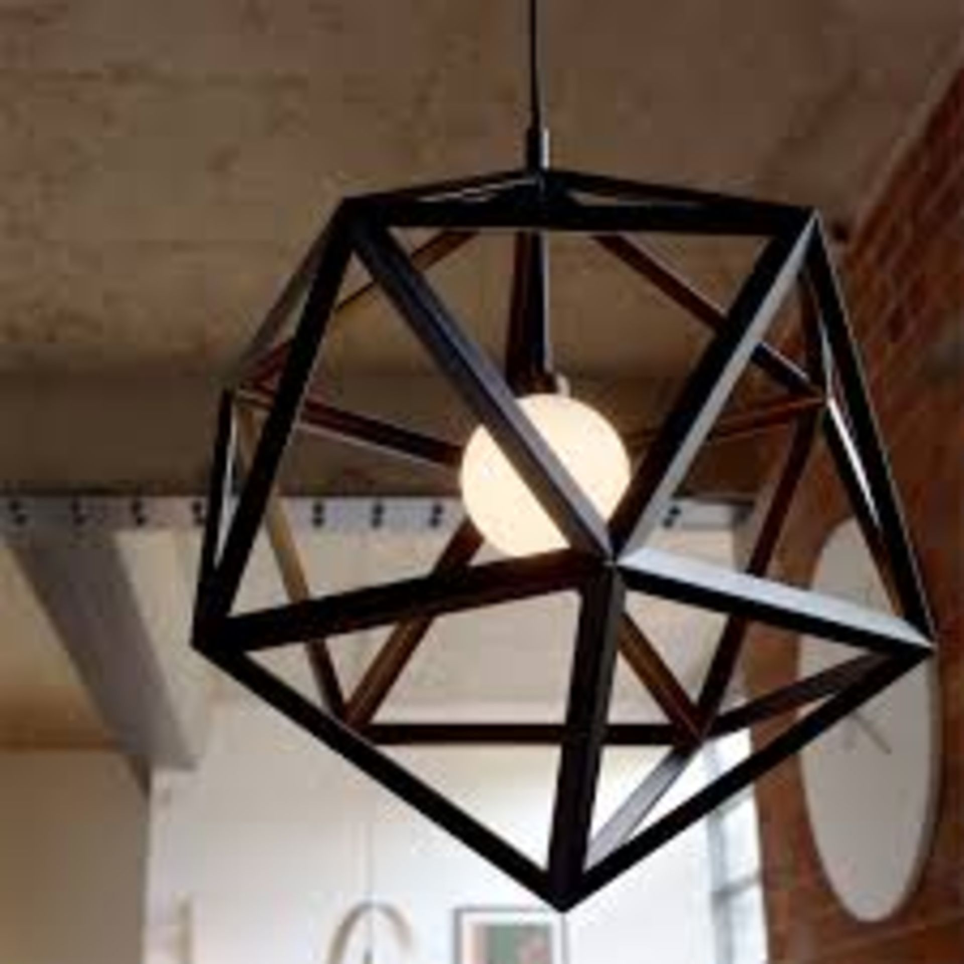 Lot To Contain 2 Boxed Lalita Geometric Pendant Lights RRP £130 (16875) (Pictures Are For