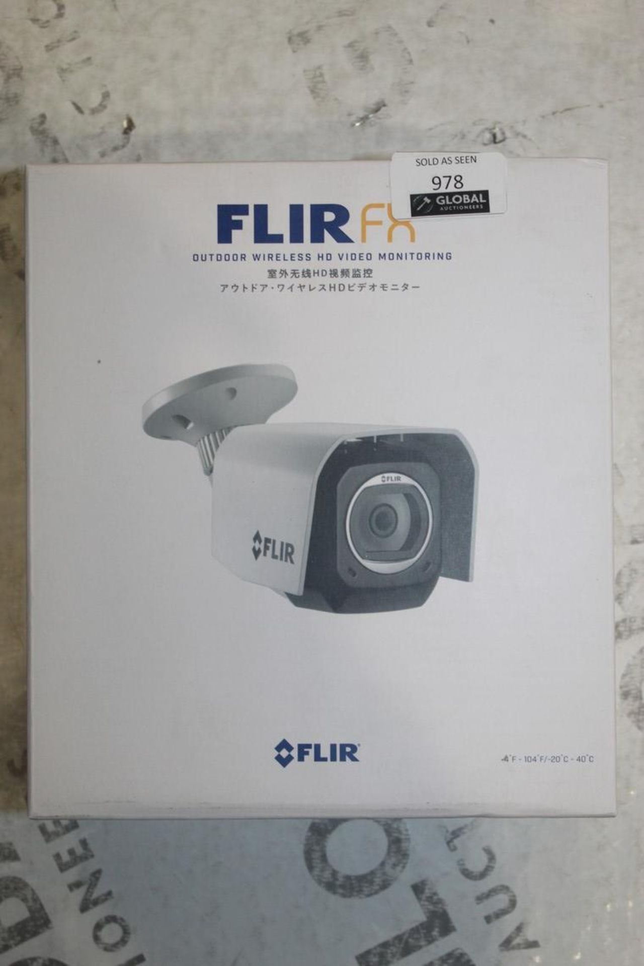 Boxed Flir FX Outdoor Wireless HD Video Monitoring CCTV Security Camera RRP £300 (Pictures Are For