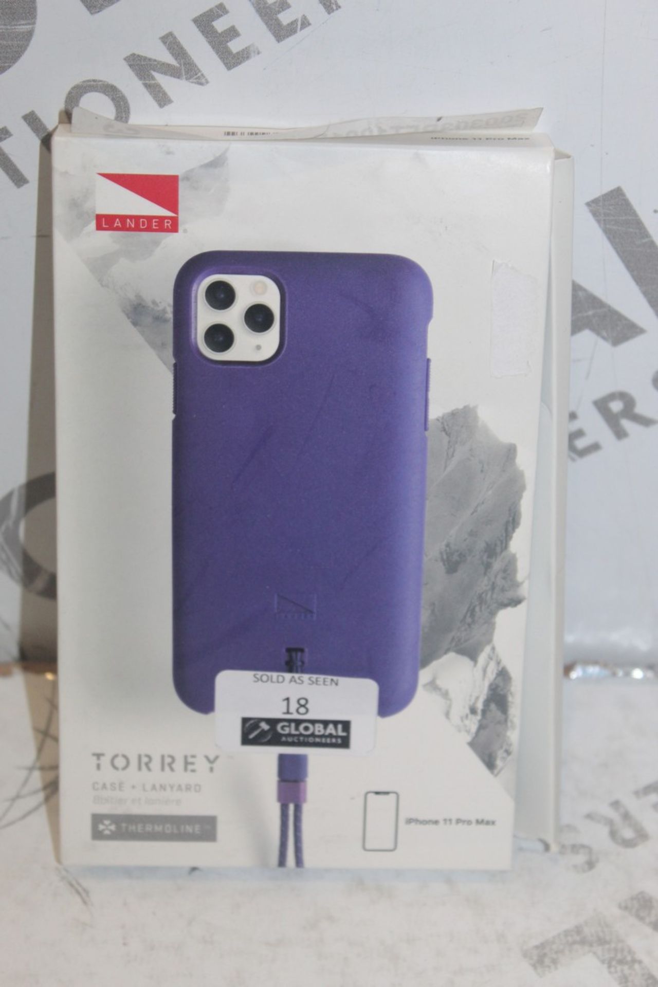 Lot To Contain 2 Boxed Torrey Lander iPhone 11 Pro Max Phone In Purple Cases Combined RRP £60 (