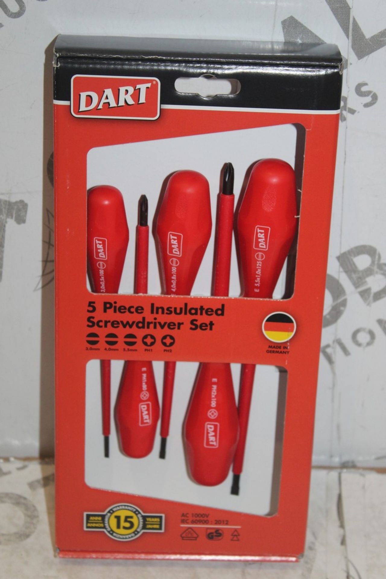 Lot to Contain 2 Boxed Brand New 5 Piece Insulated Screwdriver Sets RRP £70 (Appraisals Are