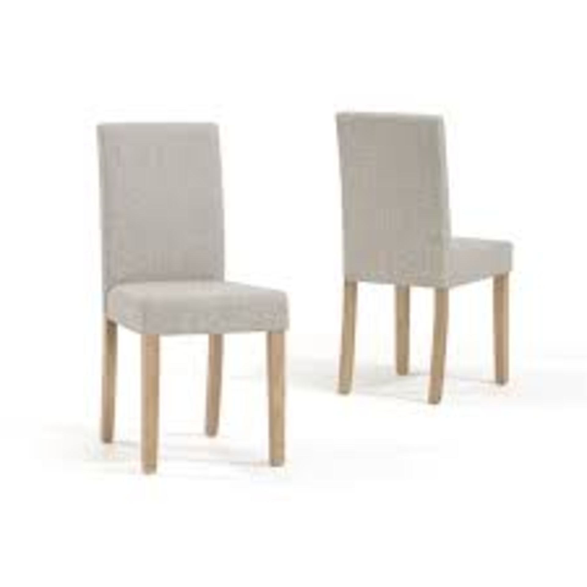 Boxed Set Of 2 Mere Cream Weave Natural Mercury Row Gorsuch Designer Dining Chairs RRP £155 (