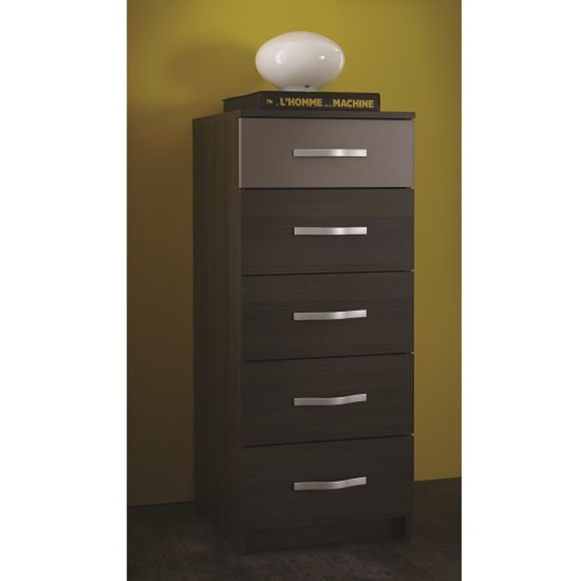 Boxed Magnum Vulcano Oak And Basalt Chest Of Drawers RRP £110