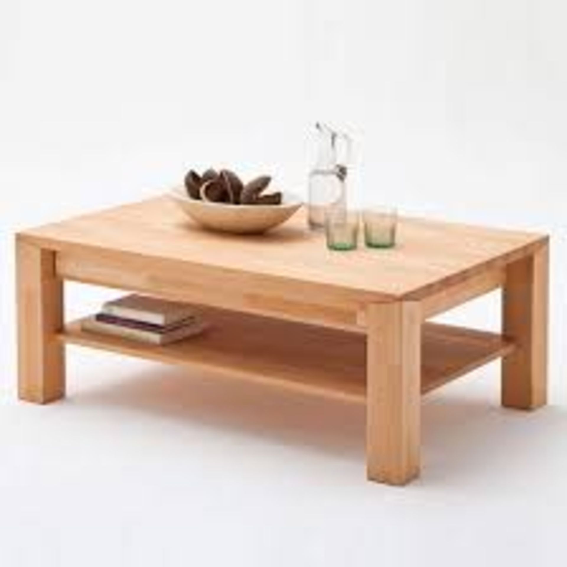 Boxed Messina Solid Beech Coffee Table RRP £320