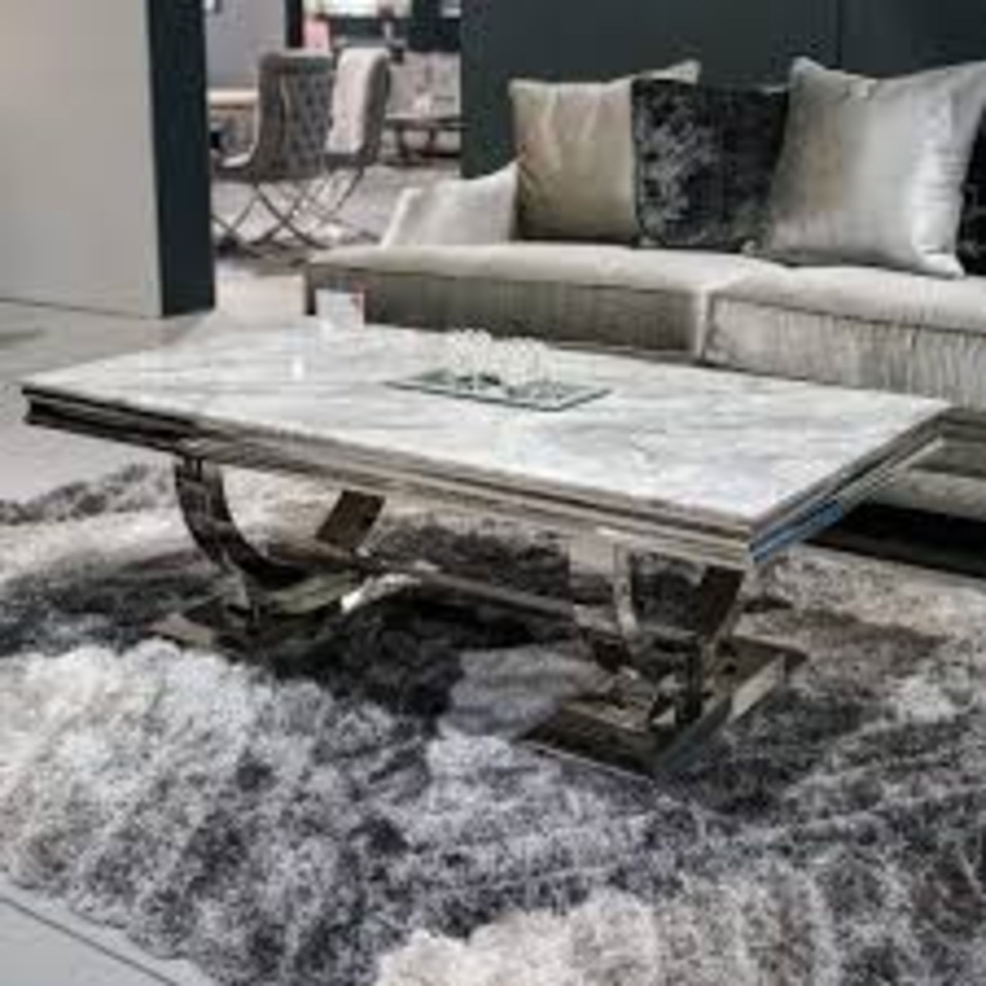 Boxed Arianna Coffee Table In Grey RRP £400