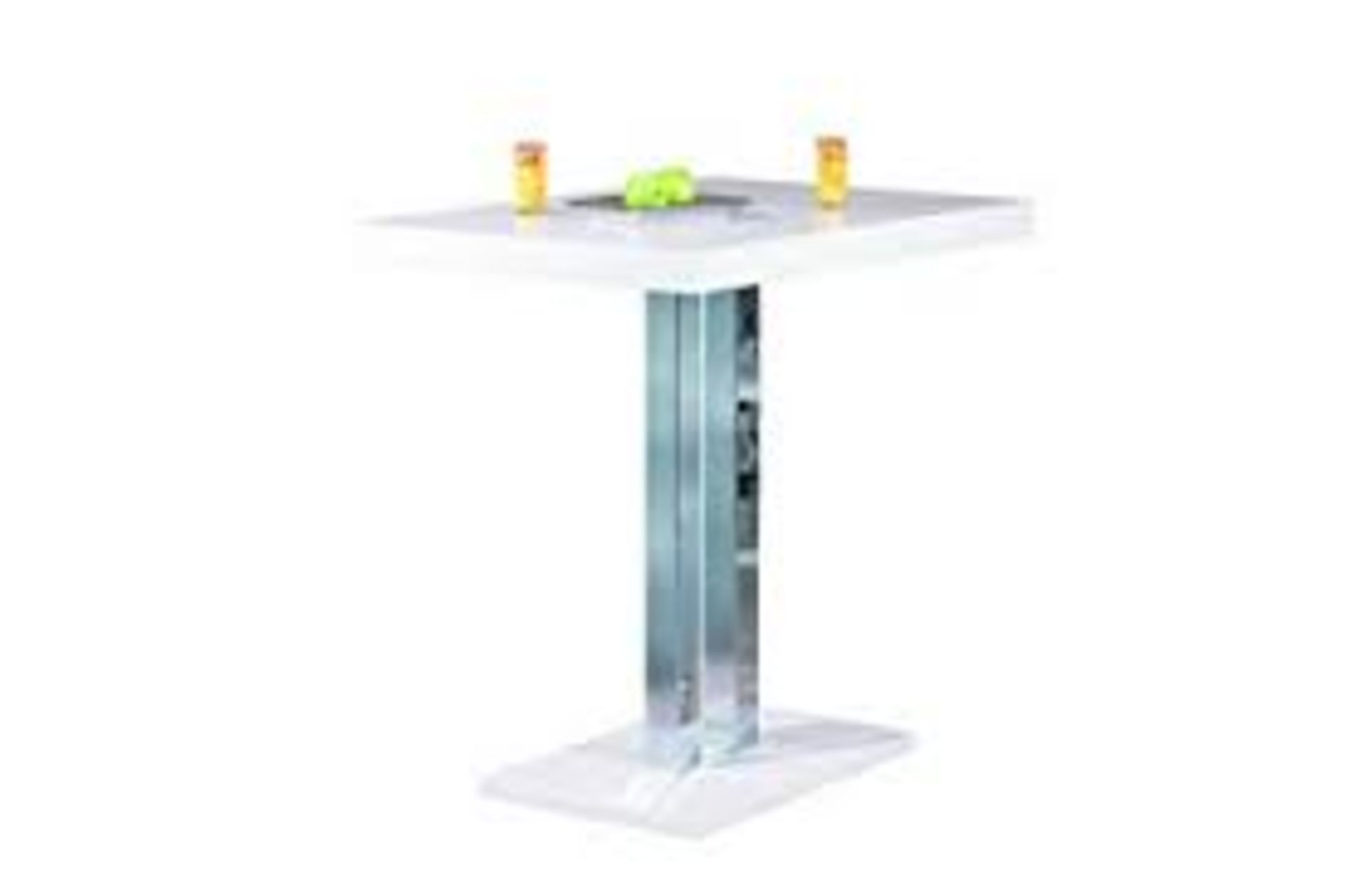 Boxed Palazzi White Gloss Top Bar Table RRP £400